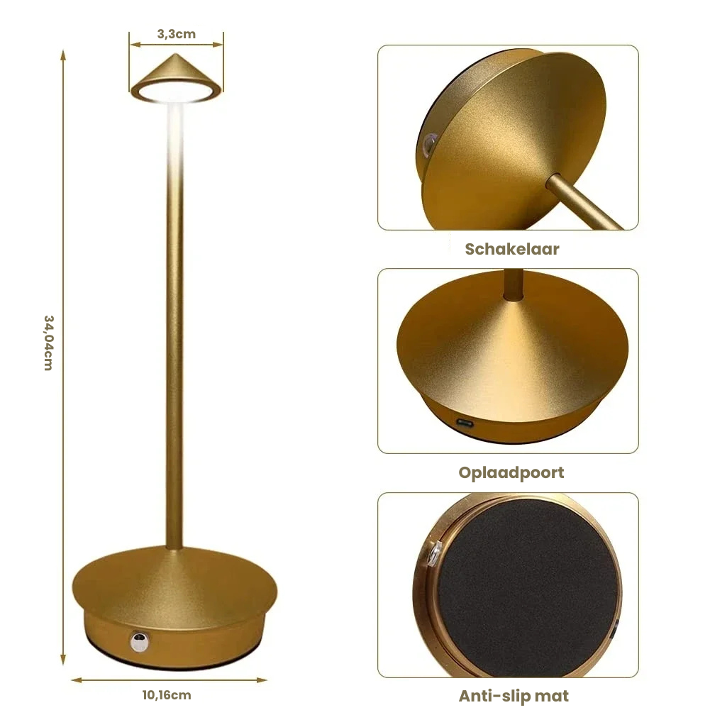 RECHARGEABLE TABLE LAMP | Stylish dining and atmospheric lighting