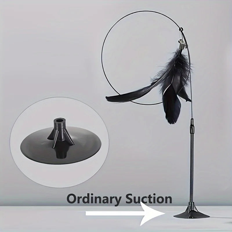 Cat feather toy | Prevent destructive behavior, such as scratching furniture