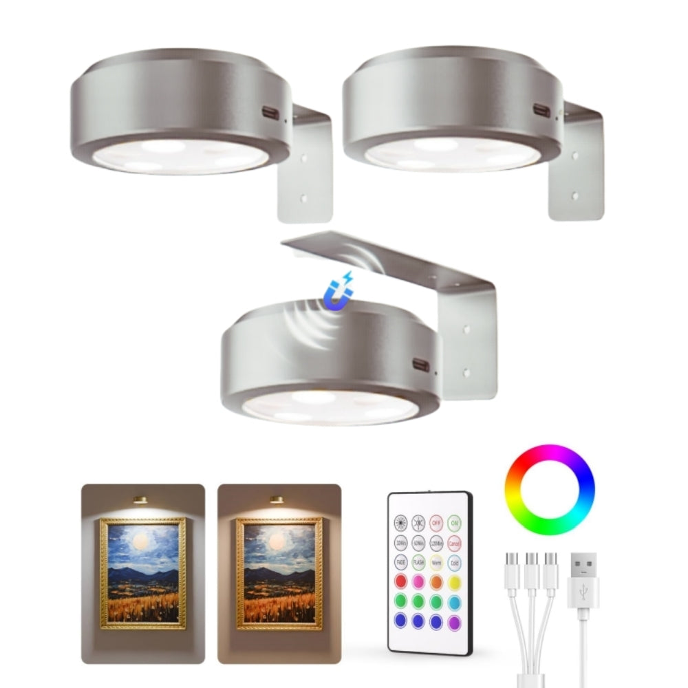 3pcs ArtLume | Verlicht uw kunst met precisie