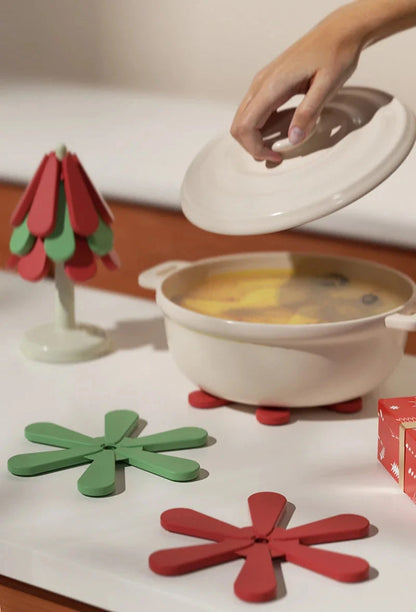 Noël Tree Coasters | Perfect voor Elke Kersttafel