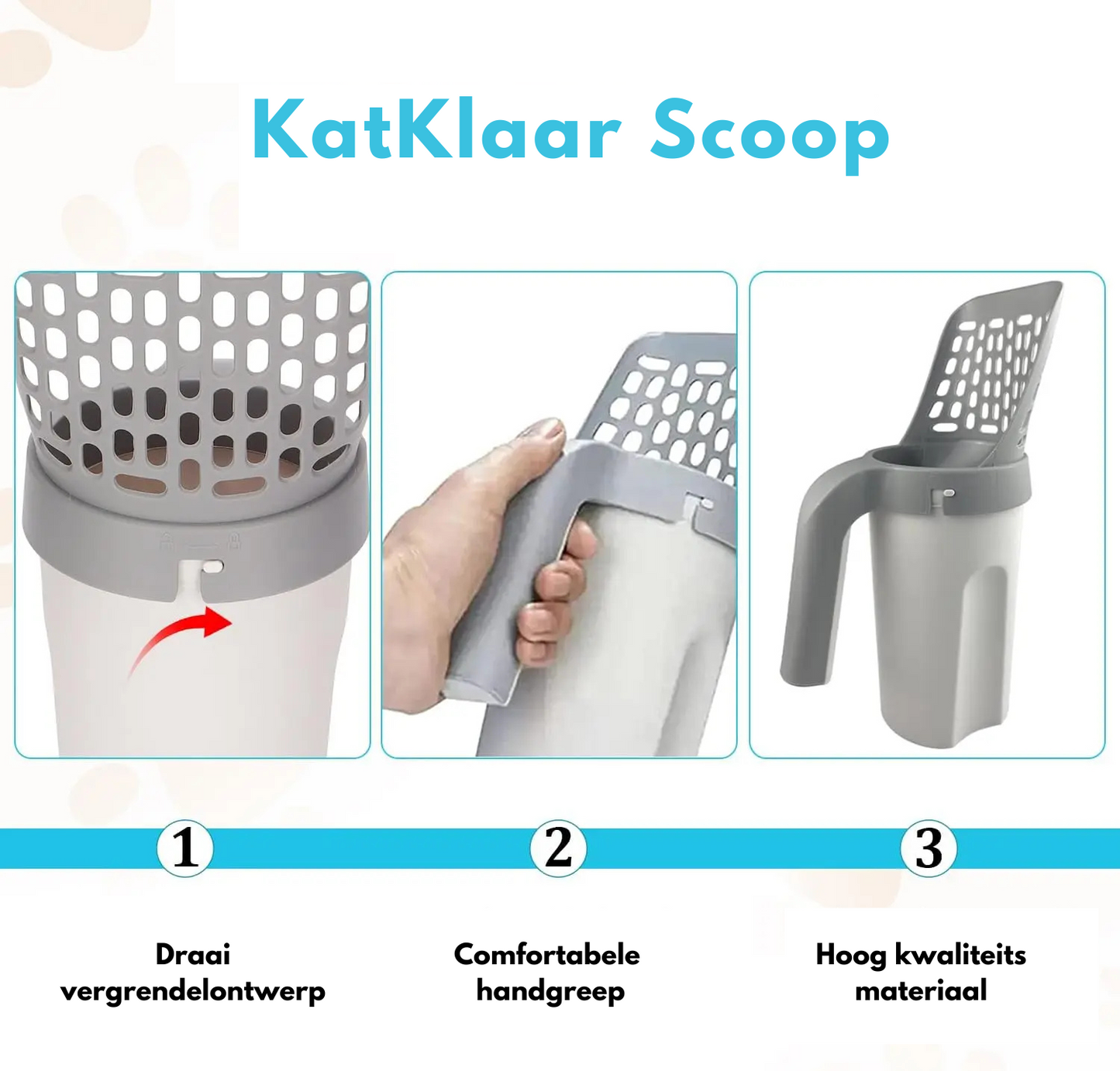 KatKlaar Scoop | Hygiënisch en snel schoon zonder gedoe!