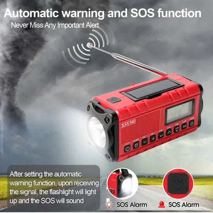 SurviveWave Pro – De Alles-in-één Noodradio voor Overleving en Bereikbaarheid