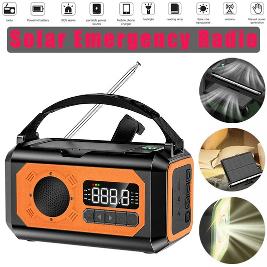 PowerWave Pro | De Onmisbare Noodradio met Zonnepaneel en Handcrank