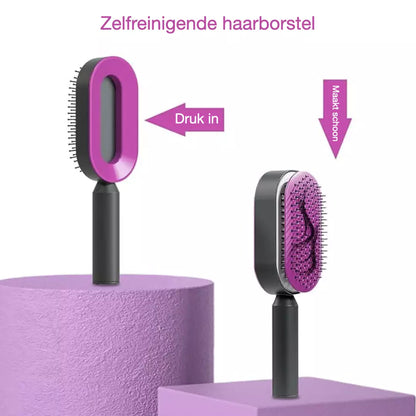 EasyClean Haarborstel | Zelfreinigend en Onderhoudsvriendelijk